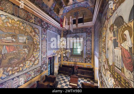 Jan Bukowski, policromo, casa Loreto, Chiesa dell'Annunciazione della Beata Vergine Maria, Cappuccini, Cracovia, Polonia Foto Stock