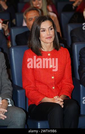 Madrid, Spagna. 18 marzo 2024. La regina spagnola Letizia durante l'evento mutua Madrileña Foundation a Madrid lunedì 18 marzo 2024. Crediti: CORDON PRESS/Alamy Live News Foto Stock