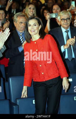 Madrid, Spagna. 18 marzo 2024. La regina spagnola Letizia durante l'evento mutua Madrileña Foundation a Madrid lunedì 18 marzo 2024. Crediti: CORDON PRESS/Alamy Live News Foto Stock