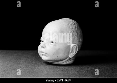 Dolls Head fotografata nello studio. Foto Stock