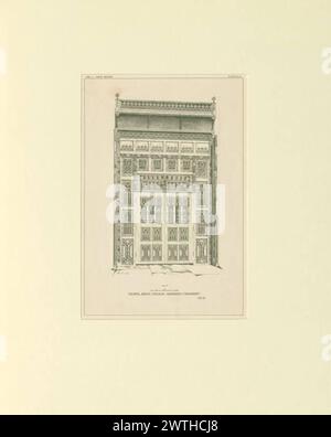 Plans of Local Architectural Features James Cromar Watt (Aberdeen, Scozia, 1862 - 1940) 1885 Cathedral Foto Stock