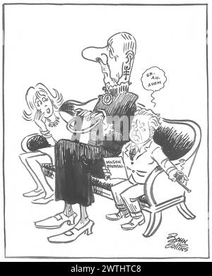 Cartone animato - il chaperone. John Collins (1917-2007) Foto Stock