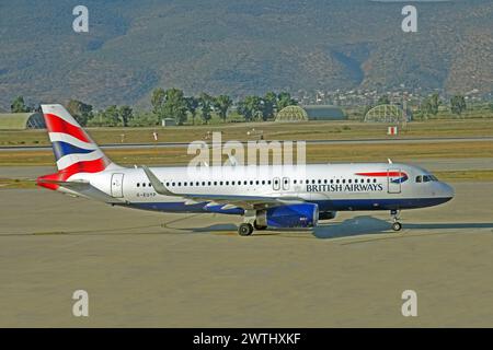 Turchia, Mugla, Bodrum: G-EUYP Airbus A.320-232 (c/n 4551) di British Airways. Foto Stock