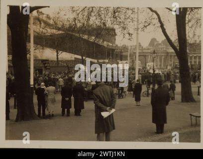Stampe in bianco e nero della scena della sfilata di Londra Foto Stock