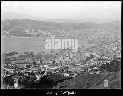 Wellington and Environs - numero 3, maggio 1923 negativi in bianco e nero, paesaggi urbani, gelatina secca piatti negativi Foto Stock