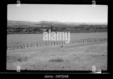 Panorama, negativi argento gelatina viaggio Taupo, negativi bianco e nero Foto Stock
