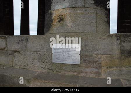 Penshaw Monument - è un memoriale nello stile di un antico tempio greco su Penshaw Hill, Sunderland, Tyne e Wear Foto Stock