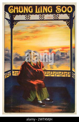 Poster magico - Chung Ling Soo Foto Stock