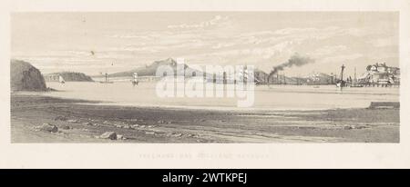 Grafica e descrittiva della nuova Zelanda. Piastra III Freeman's Bay, Auckland Harbour. stampe, lavori su carta, paesaggi, litografie Foto Stock