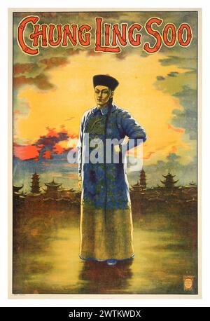 Poster magico - Chung Ling Soo Foto Stock