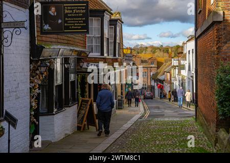 Sale da tè in Lion Street Rye East Sussex Foto Stock