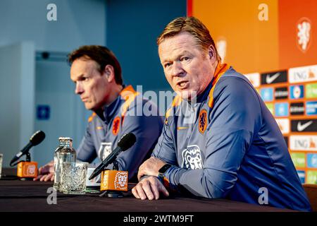 ZEIST, Paesi Bassi. 18 marzo 2024. Football, KNVB Campus, stagione 2023/2024, Persconference Ronald Koeman credito: Pro Shots/Alamy Live News Foto Stock