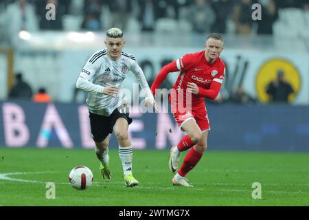 Istanbul, Turchia. 16 marzo 2024. Istanbul, Turchia, 16 marzo 2024: Milot Rashica (11 Besiktas) durante la partita di calcio turca della Super League tra Besiktas e Bitexen Antalyaspor allo stadio Tupras, Turchia. (/SPP) credito: SPP Sport Press Photo. /Alamy Live News Foto Stock