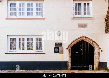 St. Mary's Almshouses - St. Ospedale di Mary. Chichester, West Sussex, South East, Inghilterra, Regno Unito, Europa Foto Stock