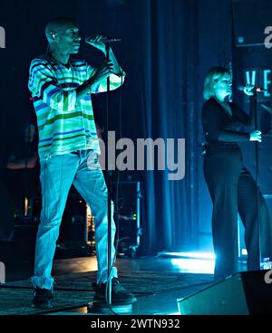 Danimarca. 18 marzo 2024. Il rapper, cantante e produttore britannico Tricky sul palco di Vega a Copenaghen lunedì 18 marzo 2024. (Foto: Torben Christensen/Ritzau Scanpix) credito: Ritzau/Alamy Live News Foto Stock