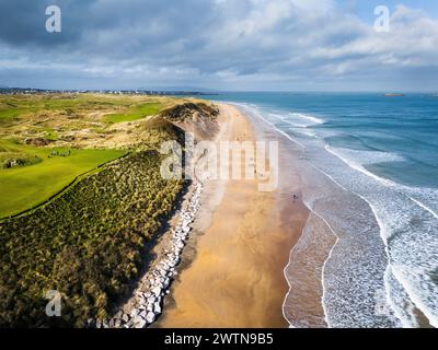 Royal Portrush e White Rocks, Co Antrim Foto Stock