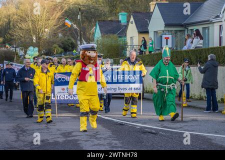 Courtmacsherry Land e Sea St Patrick's Day Parade, marzo 2024 Foto Stock