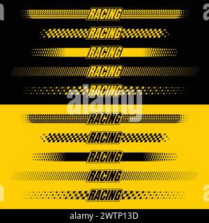 Linee di design per corse sportive Illustrazione Vettoriale