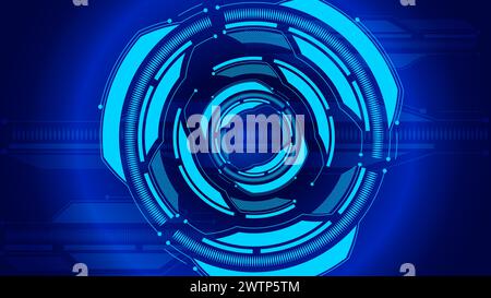 Concetto innovativo della tecnologia dell'Internet delle cose Illustrazione Vettoriale