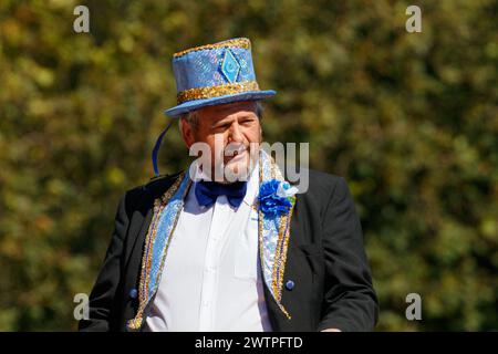 High Spen Blue Diamonds alla Whitby folk week nel 2016 Foto Stock