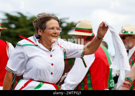 Stroud Morris Dancers ballano a Whitby nel 2016 Foto Stock