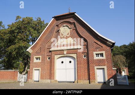 Haus Rueschhaus, costruita nel 1749 da Johann Conrad Schlaun, Annette von Droste-Huelshoff Museum, Muenster-Nienberge, Muensterland, North Foto Stock