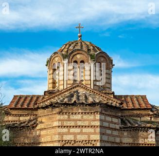 Chiesa greco-ortodossa dei Santi Apostoli di Solaki, Antica Agorà di Atene, Grecia Foto Stock