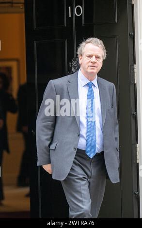 Londra, Regno Unito. 19 marzo 2024. Alister Jack, Segretario scozzese, ad una riunione di gabinetto al 10 di Downing Street a Londra. Crediti: Ian Davidson/Alamy Live News Foto Stock