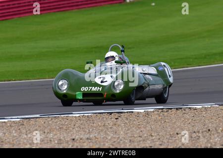 Richard Bradley, Michael Birch, Gareth Burnett, Lotus 15, RAC Pall Mall Cup per le vetture GT pre '66 e Touring pre '63 GTS e pre '60 Sports Cars, tre Foto Stock