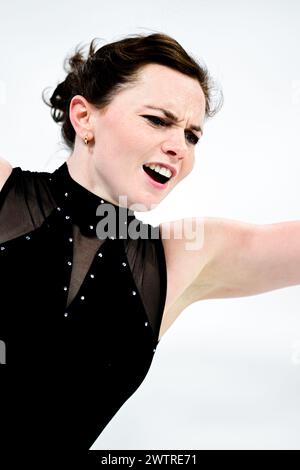 Josefin TALJEGARD (SWE), durante le esercitazioni femminili, ai Campionati mondiali di pattinaggio di figura ISU 2024, al Bell Centre, il 18 marzo 2024 a Montreal, Canada. Crediti: Raniero Corbelletti/AFLO/Alamy Live News Foto Stock