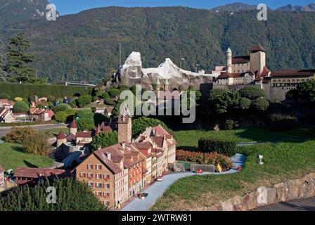 La Swissminiatur a Melide - Cantone Ticino - Svizzera Foto Stock