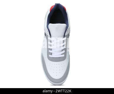 sneaker leggere alla moda e alla moda isolate su sfondo bianco Foto Stock