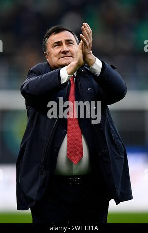 Photo Repertory, Italia. 20 marzo 2024. PHOTO REPERTORY - MILANO, ITALIA - 19 marzo 2022: Joe Barone gesta prima della partita di calcio di serie A tra FC Internazionale e ACF Fiorentina. (Foto di NicolÃ² campo/Sipa USA) (Milano - 2022-03-19, NicolÃ² campo/ipa-agency.net) ps la foto può essere utilizzata nel rispetto del contesto in cui è stata scattata, e senza diffamazione di decoro delle persone rappresentate solo utilizzo editoriale credito: Agenzia fotografica indipendente/Alamy Live News Foto Stock