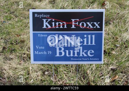 Sostituire Kim Foxx e Eileen o'Neill Burke, avvocato dello stato della contea di Cook Foto Stock