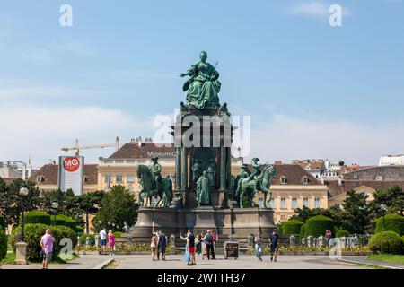 Vienna, Austria - 20 giugno 2023: Monumento all'imperatrice Maria Teresa a Vienna Foto Stock