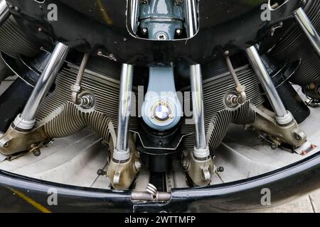 Flugplatz Duebendorf mit Rundflug , Schweiz, motore BMW originale, Ju52/3m g4e Junkers, tante Ju, Ju-Air, Achiv - DATA DI REGISTRAZIONE NON INDICATA, Symbolbild für Luftfahrt, Kennzeichen HB-HOP, Ehemalige A-703 der Schweizer Luftwaffe, fliegen, Passagiere, Reisen, Flugzeug, Luftfahrt, compagnia aerea, Urlaub, Flugverkehr, Verbindung, Oldtimer, Rundflug, bei Aufnahme noch Flugfaehig, momentan stillgelegt Duebendorf Flugplatz Duebendorf Kanton Zuerich Schweiz *** campo d'aviazione di Duebendorf con volo turistico, Svizzera, motore BMW originale, Ju52 3m g4e Junkers, zia Ju, Ju Air, Achiv DATA RECORD NON DICHIARATA, simbolico Foto Stock