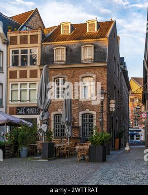 Bellissimo paesaggio urbano del centro di Aquisgrana Foto Stock