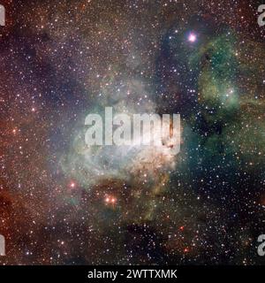 Nebulosa e stelle nello spazio Foto Stock