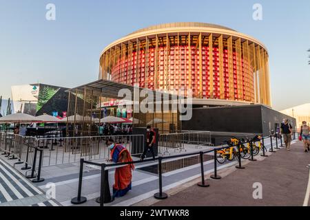 DUBAI, Emirati Arabi Uniti - 31 OTTOBRE 2021: Padiglione Cina all'Expo 2020 di Dubai, Emirati Arabi Uniti. Foto Stock