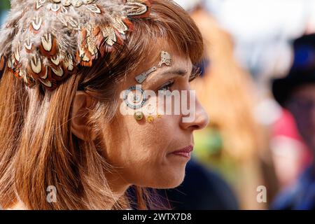 All'Asylum Steampunk Festival di Lincoln Foto Stock