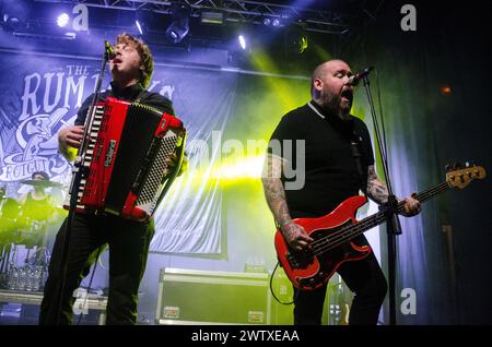 I Rumjacks si esibiscono al Gagarin 205 Live Music Space, Atene / Grecia, marzo 2024 Foto Stock