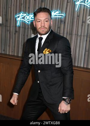 New York, Stati Uniti. 19 marzo 2024. Conor McGregor ha partecipato alla "Road House" New York Premiere tenutasi al Jazz al Lincoln Center il 19 marzo 2024 a New York City, NY © Steven Bergman/AFF-USA.COM Credit: AFF/Alamy Live News Foto Stock