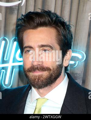 New York, Stati Uniti. 19 marzo 2024. Jake Gyllenhaal presente alla "Road House" di New York Premiere tenutasi al Jazz al Lincoln Center il 19 marzo 2024 a New York City, NY © Steven Bergman/AFF-USA.COM Credit: AFF/Alamy Live News Foto Stock