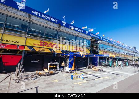 Melbourne, Victoria, Australia. 20 marzo 2024. MELBOURNE, AUSTRALIA - 20 MARZO: Atmosfera in pitlane prima del Gran Premio d'Australia 2024 all'Albert Park di Melbourne, Australia (Credit Image: © Chris Putnam/ZUMA Press Wire) SOLO PER USO EDITORIALE! Non per USO commerciale! Foto Stock