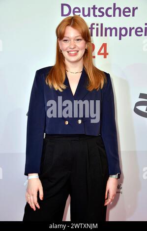 Lilly Charlotte Dreesen bei der Verleihung des 22. Deutschen Hörfilmpreises 2024 in der Hauptstadtrepräsentanz der Deutschen Telekom. Berlino, 19.03.2024 *** Lilly Charlotte Dreesen alla presentazione del 22 German Hearing Film Award 2024 presso Deutsche Telekoms Berlin Representative Office, 19 03 2024 foto:Xn.xKubelkax/xFuturexImagex hoerfilmpreis 4325 Foto Stock