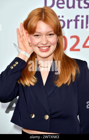 Lilly Charlotte Dreesen bei der Verleihung des 22. Deutschen Hörfilmpreises 2024 in der Hauptstadtrepräsentanz der Deutschen Telekom. Berlino, 19.03.2024 *** Lilly Charlotte Dreesen alla presentazione del 22 German Hearing Film Award 2024 presso Deutsche Telekoms Berlin Representative Office, 19 03 2024 foto:Xn.xKubelkax/xFuturexImagex hoerfilmpreis 4329 Foto Stock