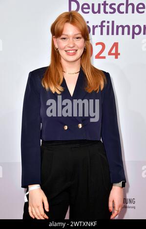 Lilly Charlotte Dreesen bei der Verleihung des 22. Deutschen Hörfilmpreises 2024 in der Hauptstadtrepräsentanz der Deutschen Telekom. Berlino, 19.03.2024 *** Lilly Charlotte Dreesen alla presentazione del 22 German Hearing Film Award 2024 presso Deutsche Telekoms Berlin Representative Office, 19 03 2024 foto:Xn.xKubelkax/xFuturexImagex hoerfilmpreis 4326 Foto Stock