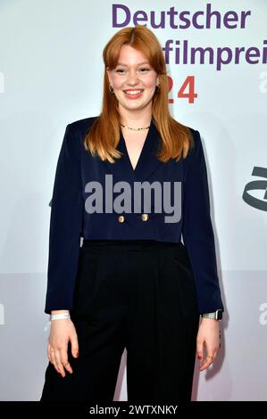 Lilly Charlotte Dreesen bei der Verleihung des 22. Deutschen Hörfilmpreises 2024 in der Hauptstadtrepräsentanz der Deutschen Telekom. Berlino, 19.03.2024 *** Lilly Charlotte Dreesen alla presentazione del 22 German Hearing Film Award 2024 presso Deutsche Telekoms Berlin Representative Office, 19 03 2024 foto:Xn.xKubelkax/xFuturexImagex hoerfilmpreis 4324 Foto Stock