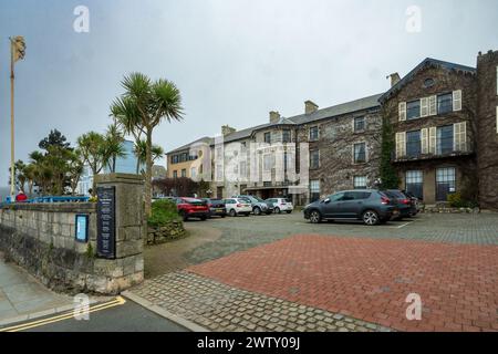 Il Bulkeley Hotel a Beaumaris e' un edificio classificato di livello 1 sull'Isola di Anglesey, Ynys Mon Nortjh, Galles. Foto Stock