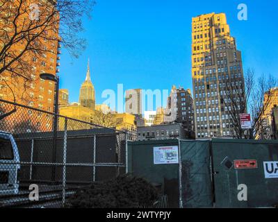 Ben presto scomparirà la vista dell'Empire State Building da Chelsea lunedì 11 marzo 2024. (© Richard B. Levine) Foto Stock